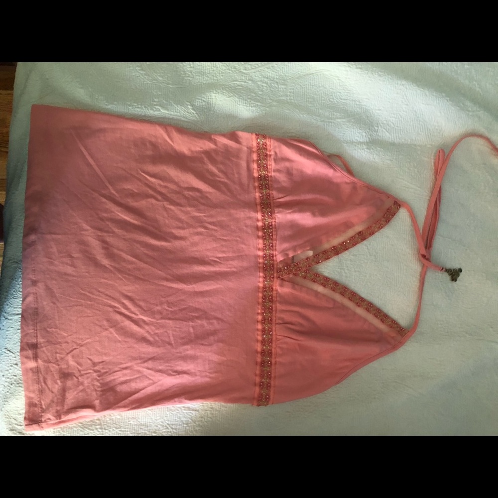 Coral colored top